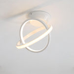 Creative Circles LED Black Modern Ceiling Lights Flush Mount Lighting - Lamp Outdoor