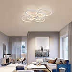 Elegant Semi Flush Mount Ceiling Lights with Unique Overlapping Rings - Lamp Outdoor