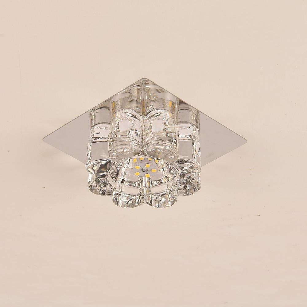 Flower Shaped Electroplated Metal Crystal LED Modern Ceiling Lights - Lamp Outdoor