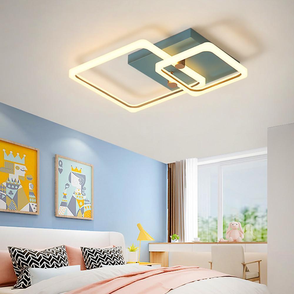 Squares Artistic Dimmable LED Modern Ceiling Lights Flush Mount Lighting - Lamp Outdoor