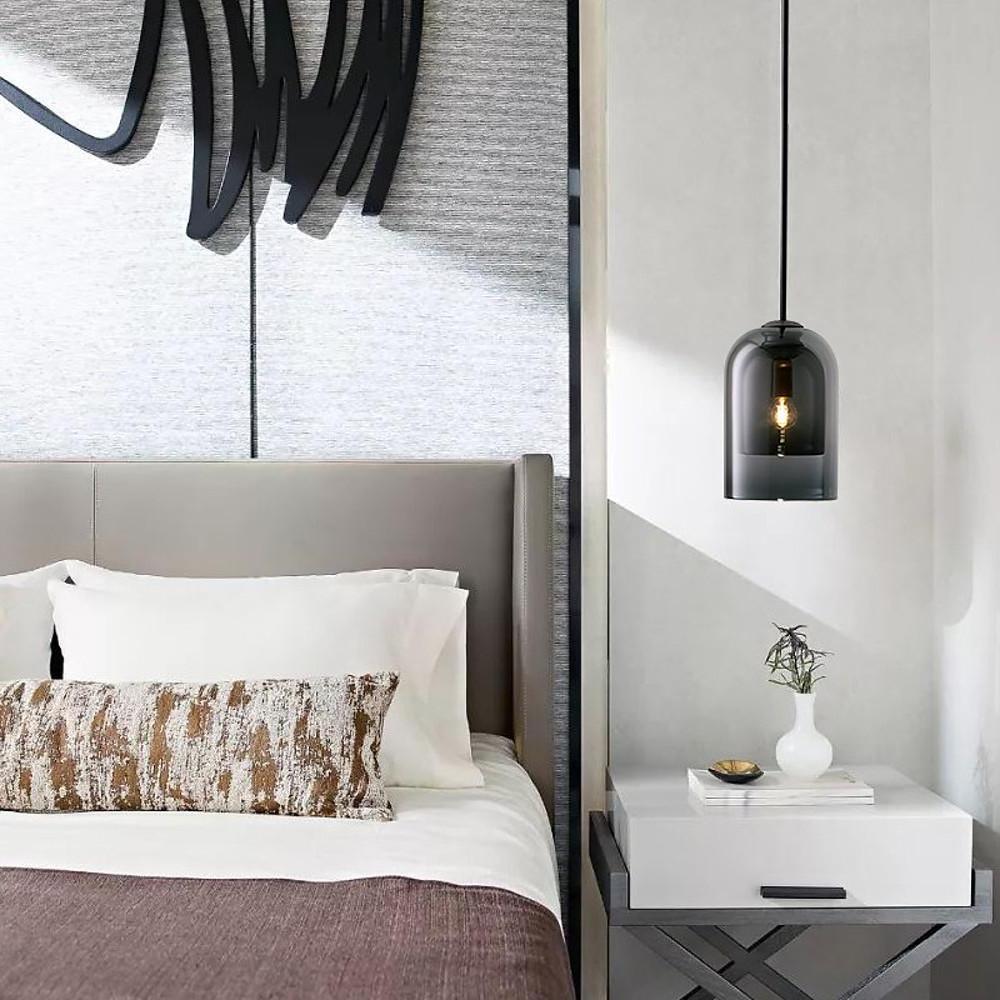 Nordic Glass Metal Industrial Pendant Light for Living Room Ceiling Light - Lamp Outdoor