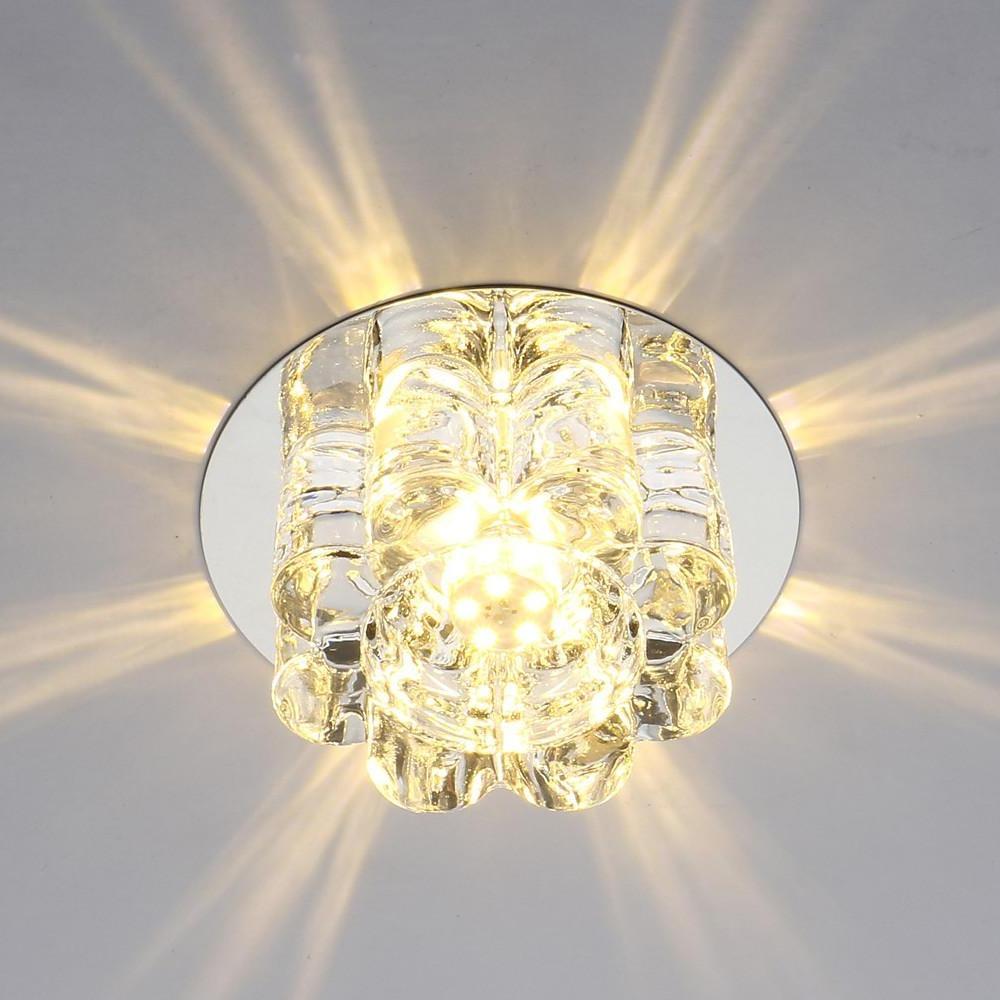 Electroplated Metal Crystal Flower Multi Color LED Modern Ceiling Light - Lamp Outdoor