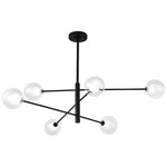 Linear Sputnik Chandelier Black Living Room Chandelier Ceiling Lights - Lamp Outdoor