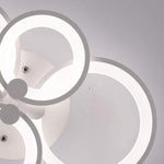 Elegant Semi Flush Mount Ceiling Lights with Unique Overlapping Rings - Lamp Outdoor